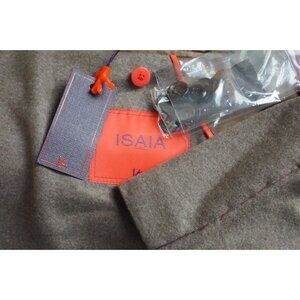 Isaia Cashmere Blend Light Brown Flannel Jacket Sport Coat 40R BRAND NEW